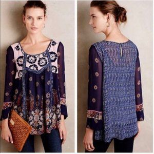 ANTHRO FLOREAT RHIANNON PEASANT TOP Large